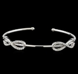 0.78 ctw Diamond Bracelet - 14KT White Gold