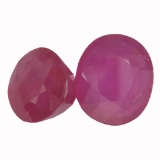 15.38 ctw Oval Mixed Ruby Parcel