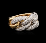 18KT Two-Tone Gold 1.25 ctw Diamond Ring