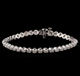 14KT White Gold 3.35 ctw Diamond Tennis Bracelet