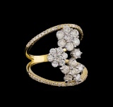 2.12 ctw Diamond Ring - 14KT White and Yellow Gold