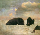 Grizzly Bears by Albert Bierstadt