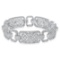 18K White Gold 3.82CTW Diamond Bracelet, (SI1/G-H)