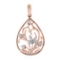 14K Rose Gold 0.15CTW Diamond Pendant Necklace, (I1-I2/H-I)