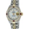 Rolex Ladies 2 Tone MOP Diamond & Ruby Datejust Wristwatch