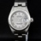Rolex Ladies Stainless Steel Slate Grey 26MM Oyster Band Datejust Wristwatch