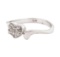 0.20 ctw Diamond Pave Heart Ring - 14KT White Gold