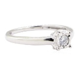 0.30 ctw Diamond Wedding Ring - 10KT White Gold