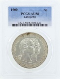 1900 $1 Lafayette Commemorative Dollar Coin PCGS AU58