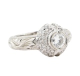 1.00 ctw Diamond Ring - Platinum