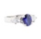 1.97 ctw Sapphire And Diamond Ring - Platinum