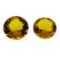 9.65 ctw.Natural Round Cut Citrine Quartz Parcel of Two