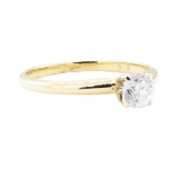 0.45 ctw Diamond Solitaire Ring - 14KT Yellow Gold