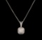 0.68 ctw Diamond Necklace - 14KT White Gold