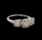 14KT White Gold 0.85 ctw Diamond Ring