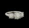 1.54 ctw Diamond Ring - 14KT White Gold