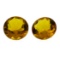 8.62 ctw.Natural Round Cut Citrine Quartz Parcel of Two