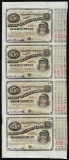 Uncut Sheet of (4) State of Louisiana Baby Bond Obsolete Notes