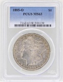 1885-O $1 Morgan Silver Dollar Coin PCGS MS63