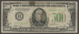 1934 $500 Federal Reserve Note New York