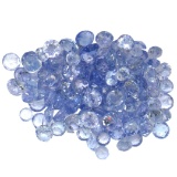 12.66 ctw Round Mixed Tanzanite Parcel