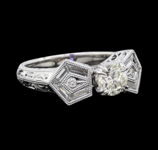 1.37 ctw Diamond Ring - 18KT White Gold