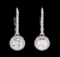 1.80 ctw Diamond Earrings - 14KT White Gold