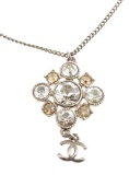 Chanel Strass CC Pendant Necklace