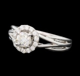 0.74 ctw Diamond Ring - 14KT White Gold