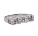 0.5 ctw Diamond Ring - 18KT White Gold