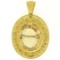 14k Yellow Gold 49 ctw Natural Citrine & Pearl Brooch Pin Pendant
