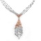 18k White/rose Gold 7.23CTW Diamond Necklace, (SI1/H)