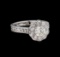 1.65 ctw Diamond Ring - 14KT White Gold