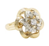 0.50 ctw Diamond Ring - 14KT Yellow and White Gold