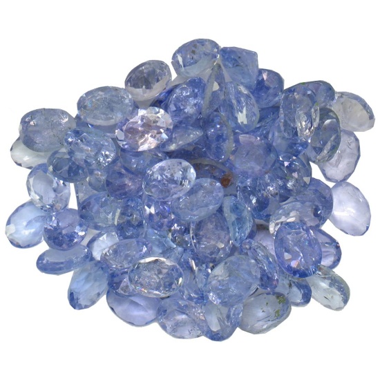 12.4 ctw Oval Mixed Tanzanite Parcel