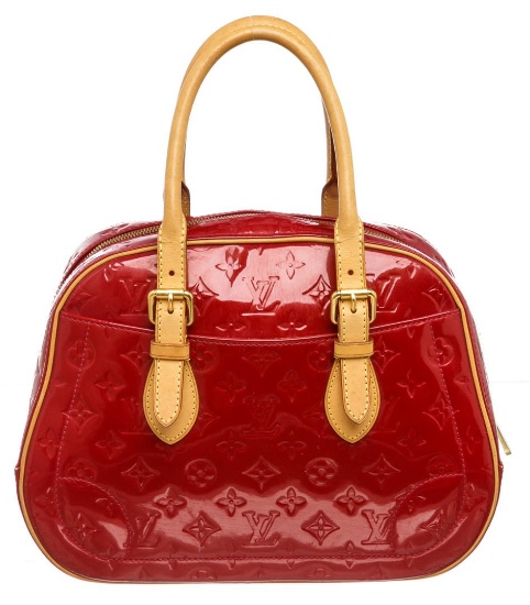 Louis Vuitton Red Vernis Monogram Leather Summit Drive Bag