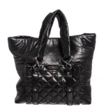 Chanel Black Leather Quilted Reissue Shoulder Bag Tote