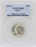 1976-S Washington Quarter Silver Coin PCGS MS66