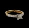 1.08 ctw Diamond Ring - 14KT Yellow Gold