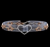 0.86 ctw Diamond Bracelet - 14KT Two-Tone Gold