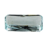 7.55 ct.Natural Emerald Cut Aquamarine