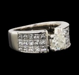 2.90 ctw Diamond Ring - 14KT White Gold