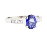 2.20 ctw Sapphire and Diamond Ring - Platinum