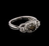 14KT White Gold 0.87 ctw Diamond Ring