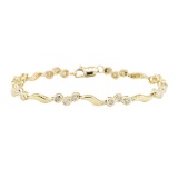 1.50 ctw Diamond Bracelet - 14KT Yellow Gold