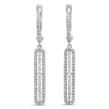 14k Gold 0.71CTW Diamond Earrings, (SI3/H)