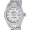 Rolex Ladies Stainless Steel Silver Diamond 26MM Datejust Wristwatch