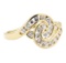 0.50 ctw Diamond Love Knot Ring - 14KT Yellow Gold