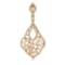 14k Rose Gold 0.64CTW Diamond Pendant, (I1/I)