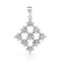 18k White Gold 0.57CTW Diamond Pendant, (I1/G-H)